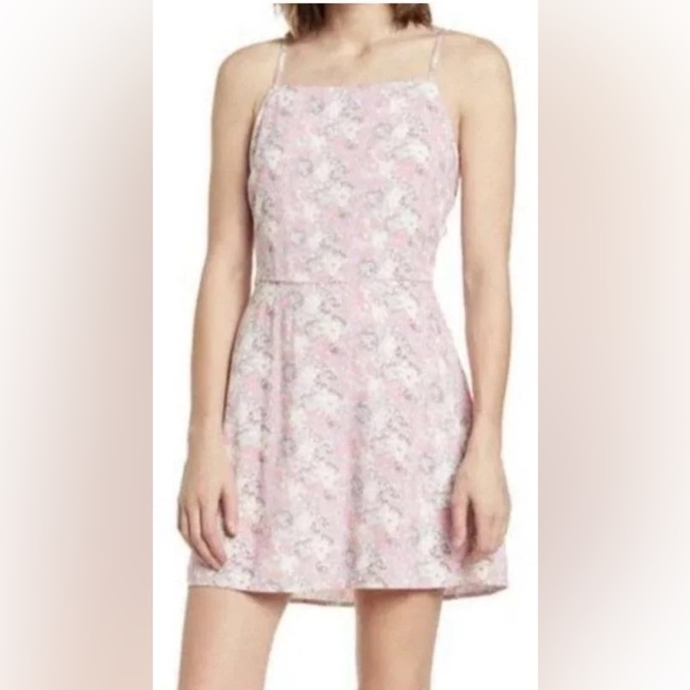 Abound - NWT - Spaghetti Strap Purple Watercolor-Floral Sundress - Size: Small
